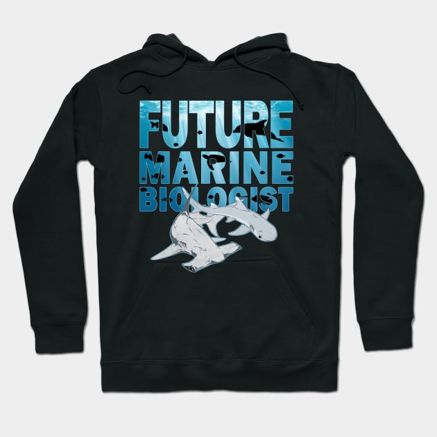 Hammerhead Shark Future Marine Biologist Hoodie by NicGrayTees